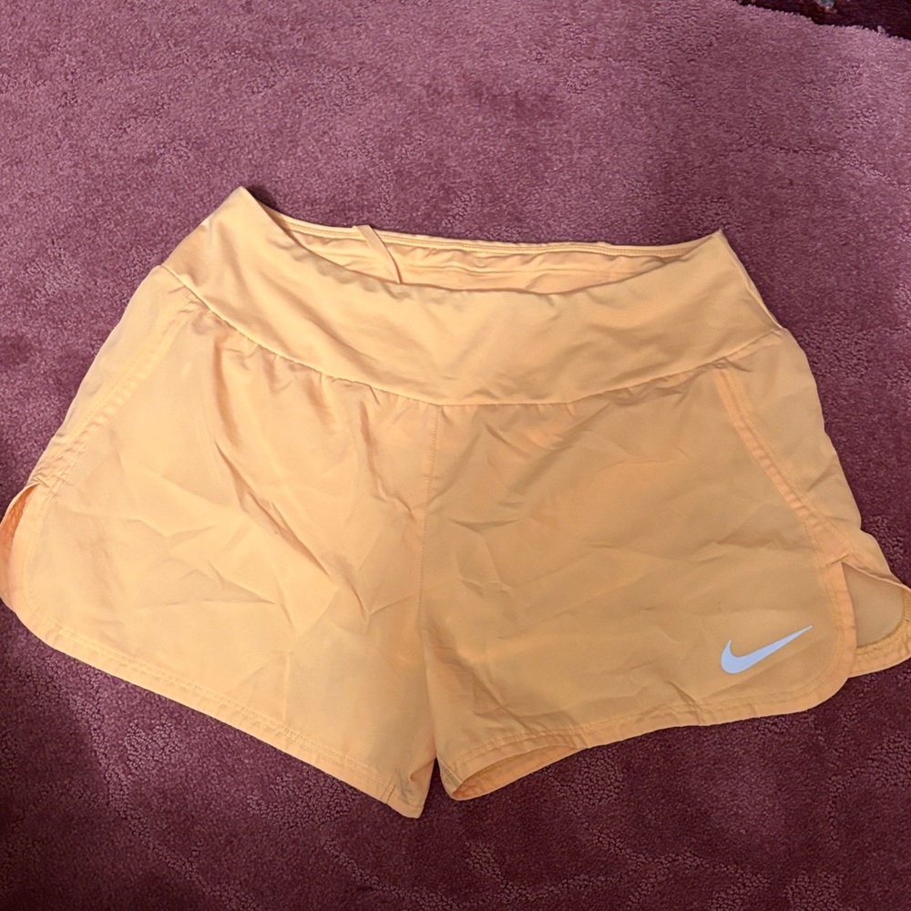 Nike Women's Yellow Athletic Shorts